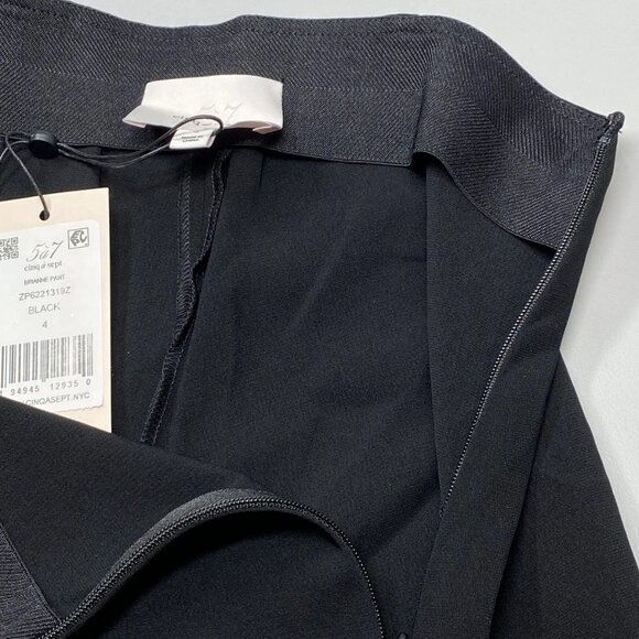 Cinq à Sept Women’s Brianne High-Rise Ankle-Slit Trousers – Black – Size 4 - Picture 5 of 8